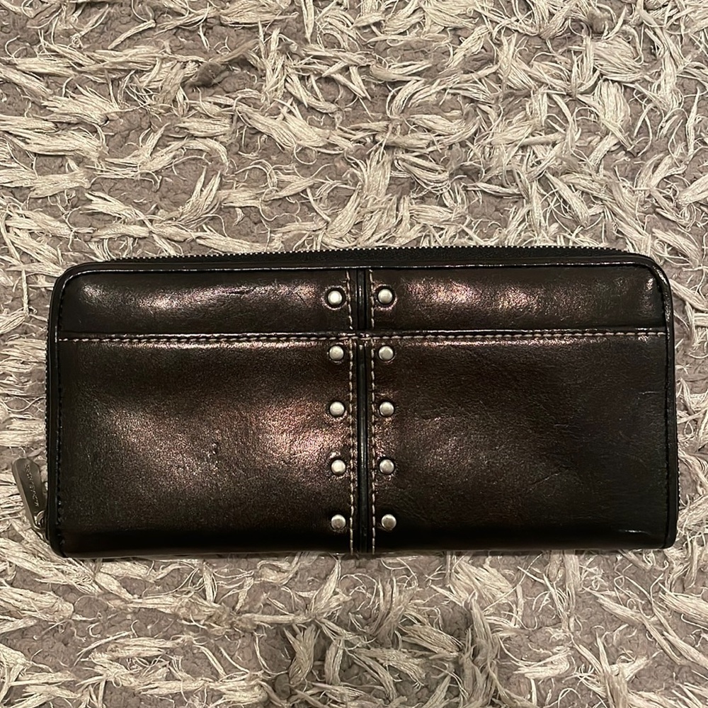 Michael Kors leather wallet with studs